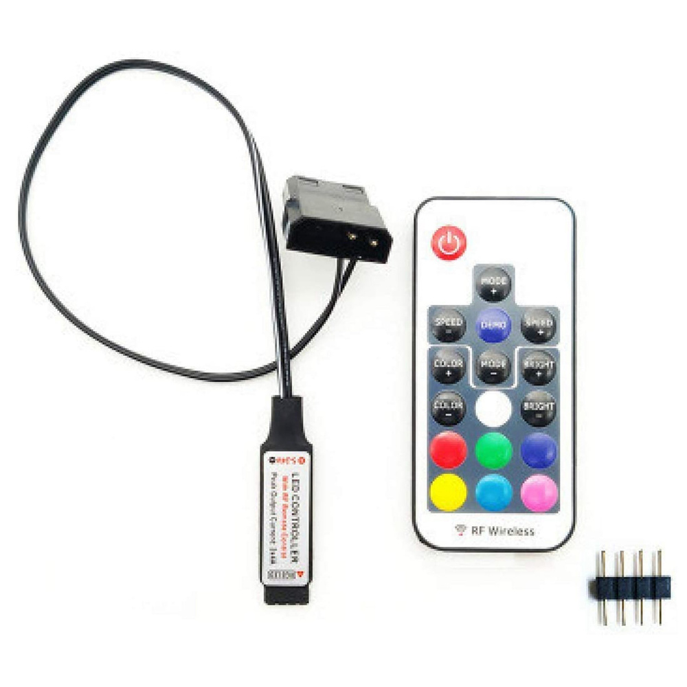 Контроллер светового эффекта компьютерного вентилятора, 5V 3-Pin/12V 4 ...