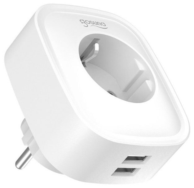 Розетка и выключатель Gosund Smart plug 2 USB outlet, total 2.1A, белый (SP112)  #1