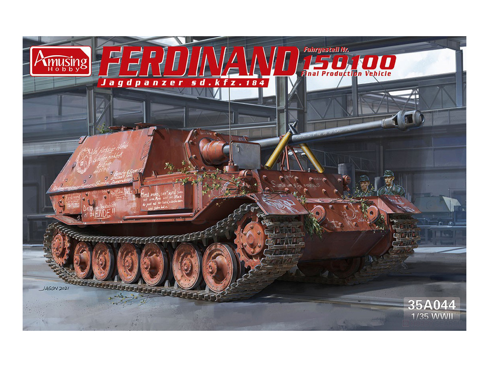 35A044 Amusing Hobby Немецкая САУ Ferdinand Jagdpanzer Sd.kfz.184
