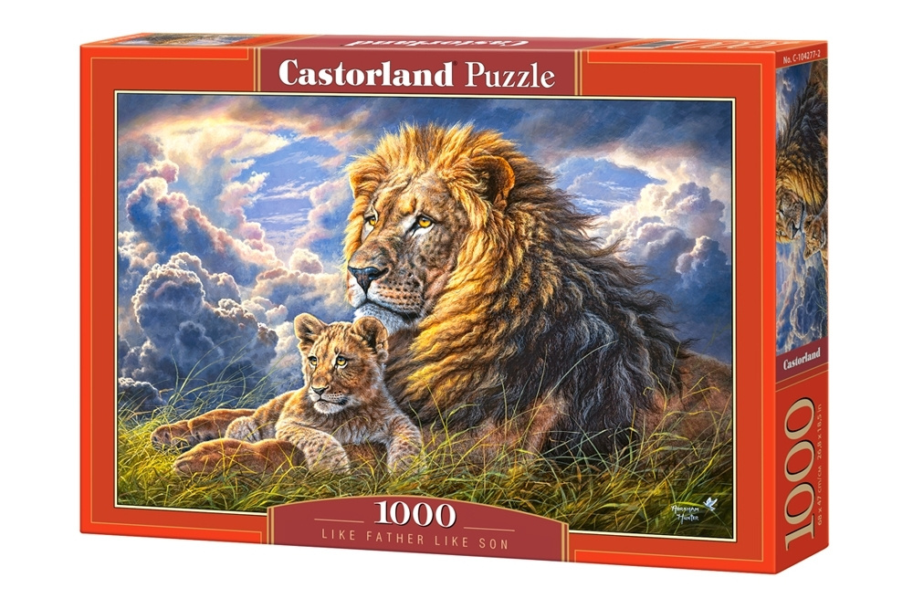Пазл Castorland 1000 деталей, элементов: Львы: отец и сын #1