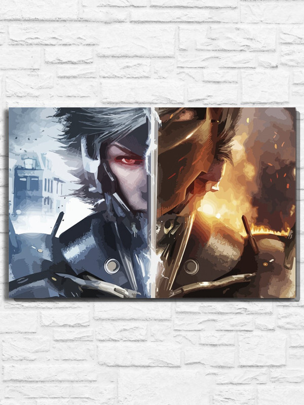 Картина по номерам на холсте игра Metal Gear Rising Revengeance (PS, Xbox, PC, Switch) - 11220 Г 60x40 #1