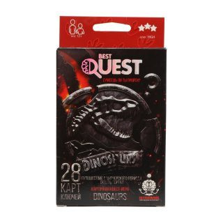 Карточная квест-игра Danko Toys "Путешествие в мир юрского периода", серии "Best quest" (BQ-01-04)  #1