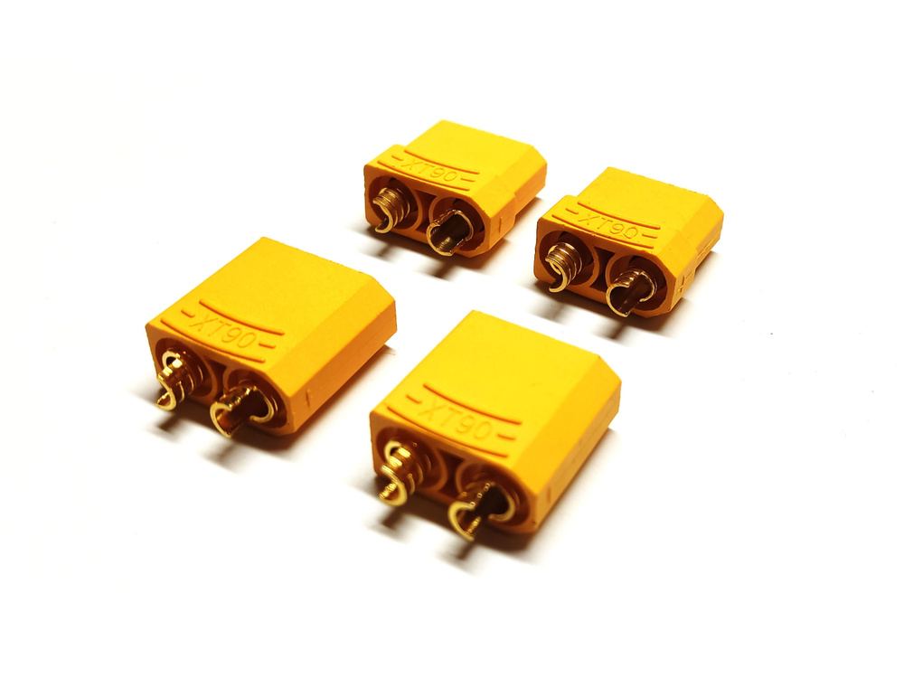 Разъем питания XT90 (2 пары:папа+мама) - купить с доставкой по выгодным ...