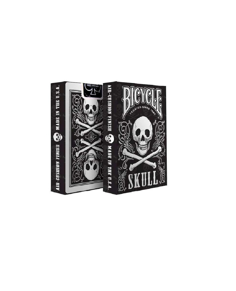 Карты игральные пластиковые Bicycle Skull для покера и настольных игр  #1