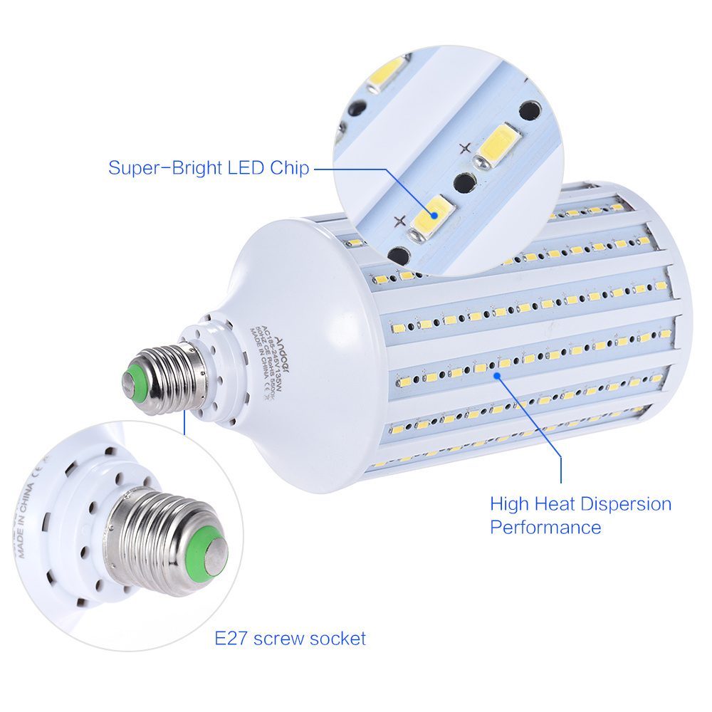 Andoer Photo Studio Фотография 135W LED Corn лампа лампа 216 шариков 5500K E27  #1