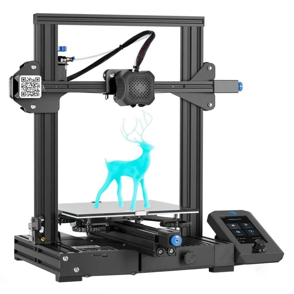 3d принтер ender 2 pro как подключить 3D Принтер Creality Ender 3 V2 тихие драйвера, фирменное покрытие - купить с дос