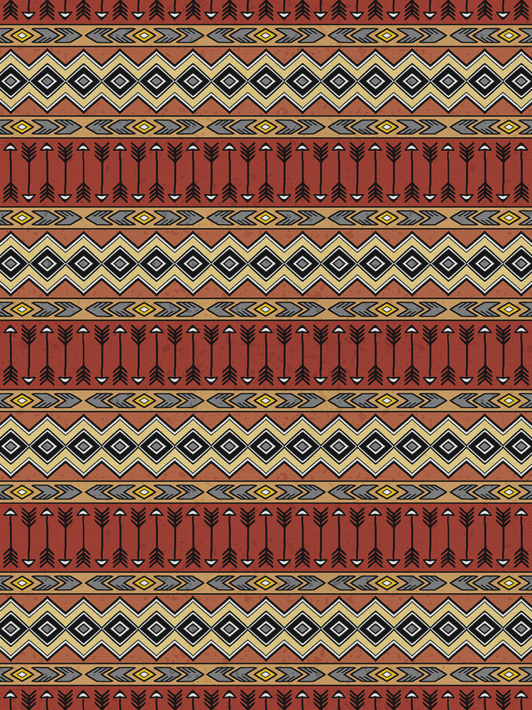Отрезная ткань для мебели Ambesonne "Этнический бохо" метражом для рукоделия и шитья, оксфорд, 155 см #1