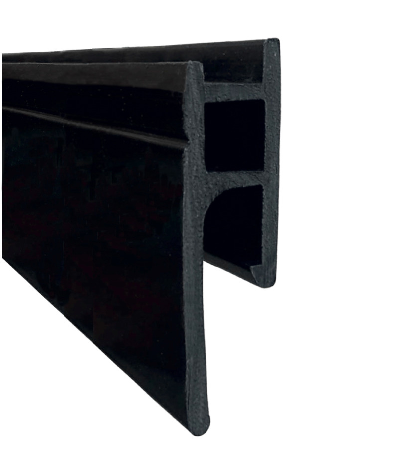 Багет теневой MAXI, ПВХ для натяжного потолка черный (10 м) / Теневой потолочный профиль  #1