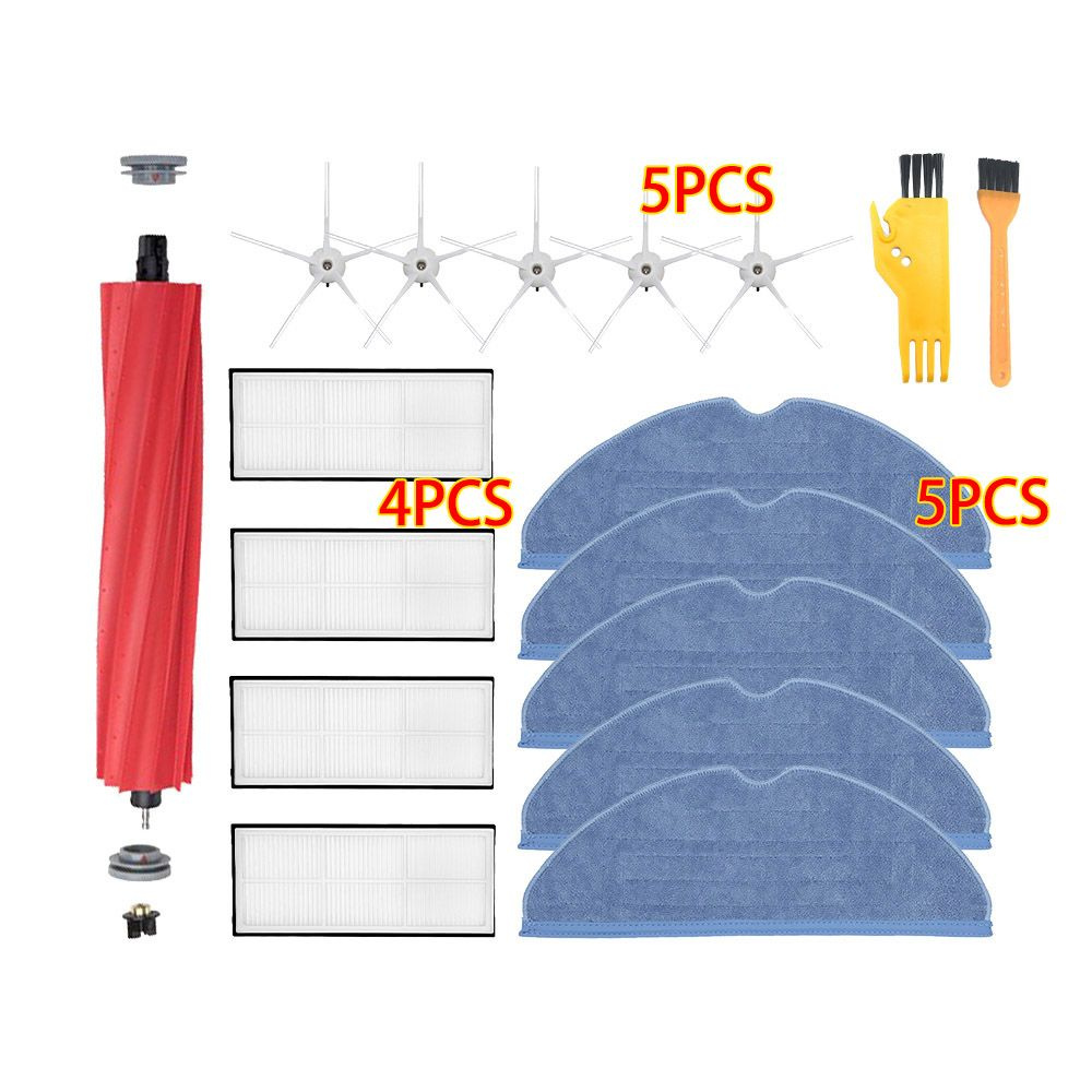 Набор аксессуаров для пылесоса Roborock S7 S70 S7Max T7S Plus с основной щеткой, HEPA-фильтром, шваброй #1