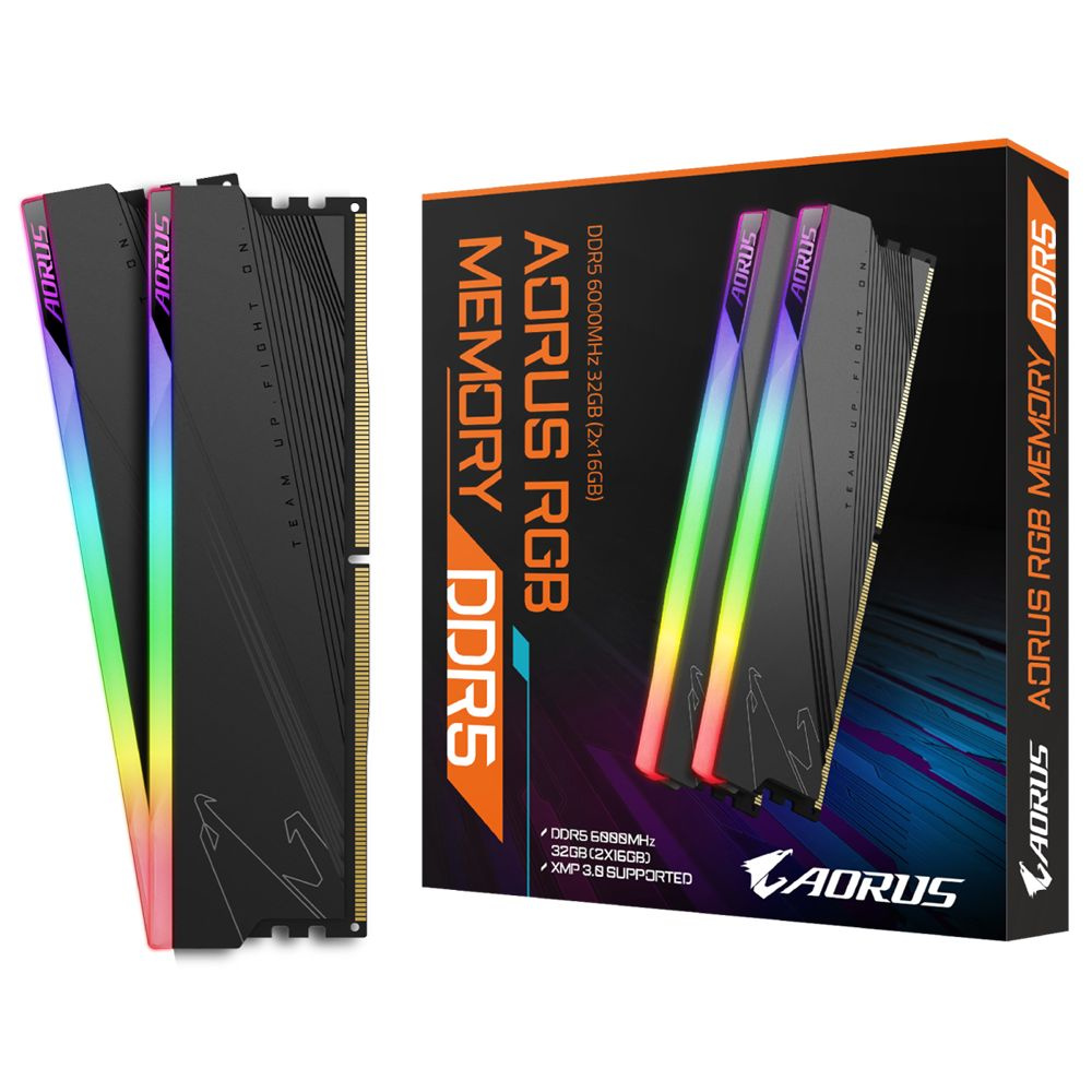 Модуль оперативной памяти Gigabyte 技嘉（GIGABYTE） AORUS RGB DDR5 32GB  (2x16GB) 6000MHz 雕系列台式机内存条 高频内存 电竞超频 2x16 ГБ (Комплект 32 ГБ (2x16 ГБ)) -  купить по выгодной цене в интернет-магазине OZON (714900960)