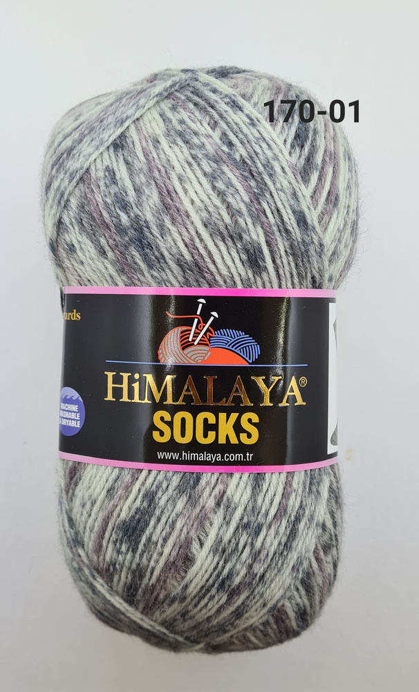 Пряжа HIMALAYA SOCKS ( Гималая Сокс) , цвет- 170-01 - 2 шт. #1