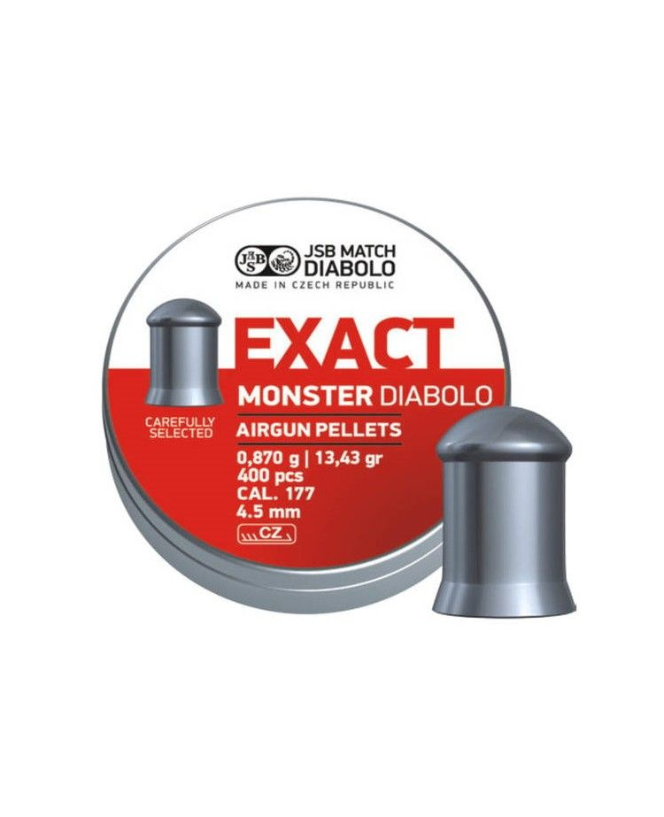 Пули для пневматики JSB Exact Monster Redisigned Diabolo 4,5 мм / 0,87 г / 400 штук  #1