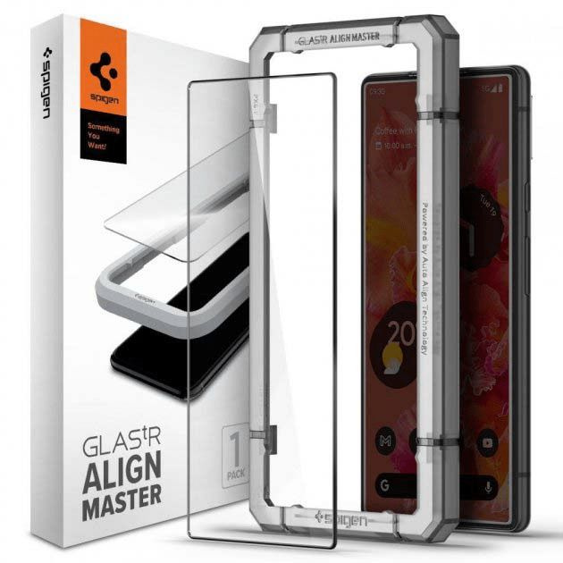 Защитное стекло Spigen Glas.tR AlignMaster FC (AGL04165) для Google Pixel 6 (Black) #1