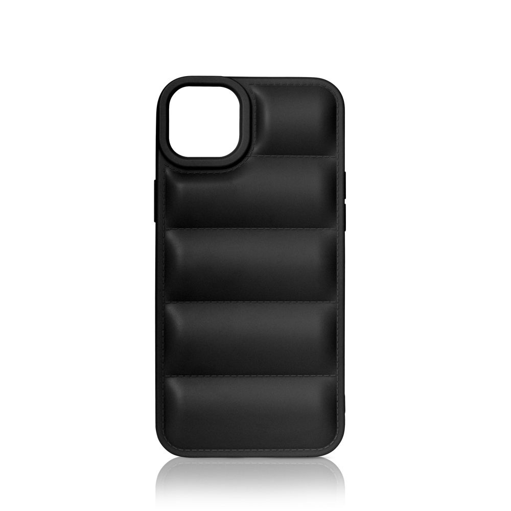 Силиконовый чехол (дутый) для iPhone 14 / Айфон 14 DF iJacket-01 (black) -  купить с доставкой по выгодным ценам в интернет-магазине OZON (730529145)