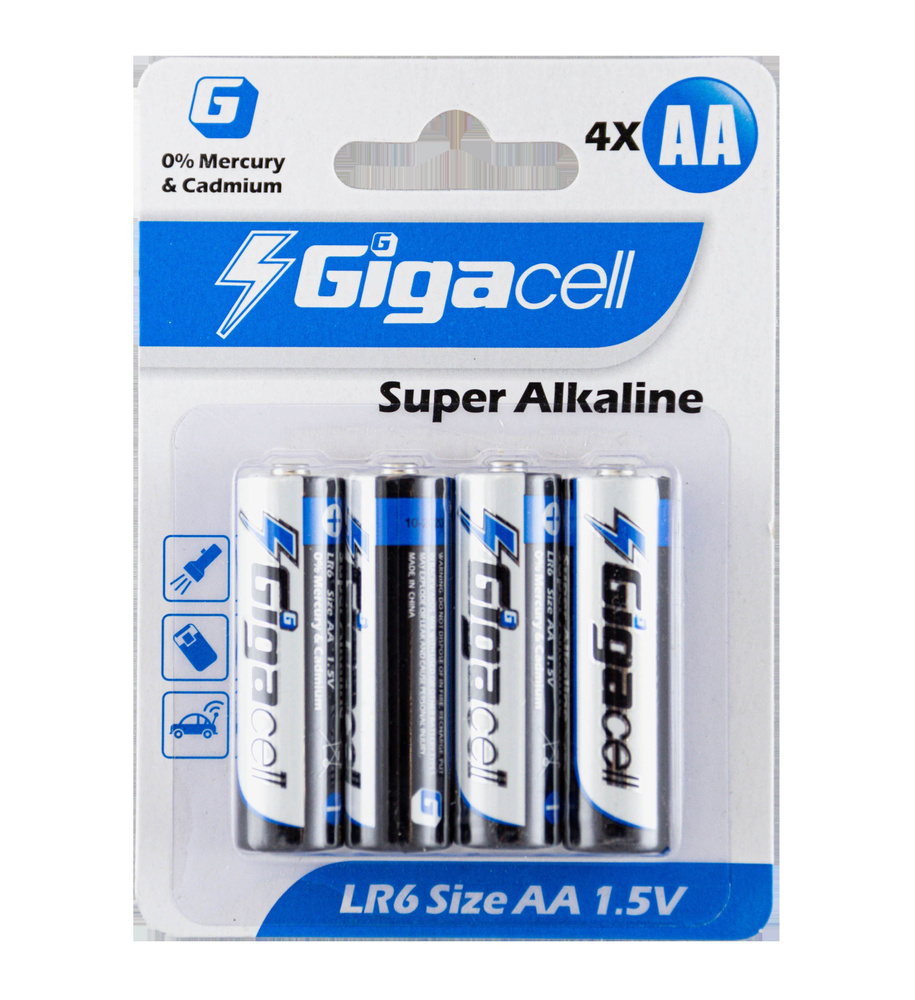 Gigacell Батарейка AA, Гибридный тип, 4 шт - купить с доставкой по ...