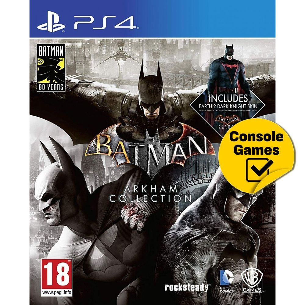 Игра PS4 Batman Arkham Collection (2 диска и код) (PlayStation 4, Русские  субтитры)