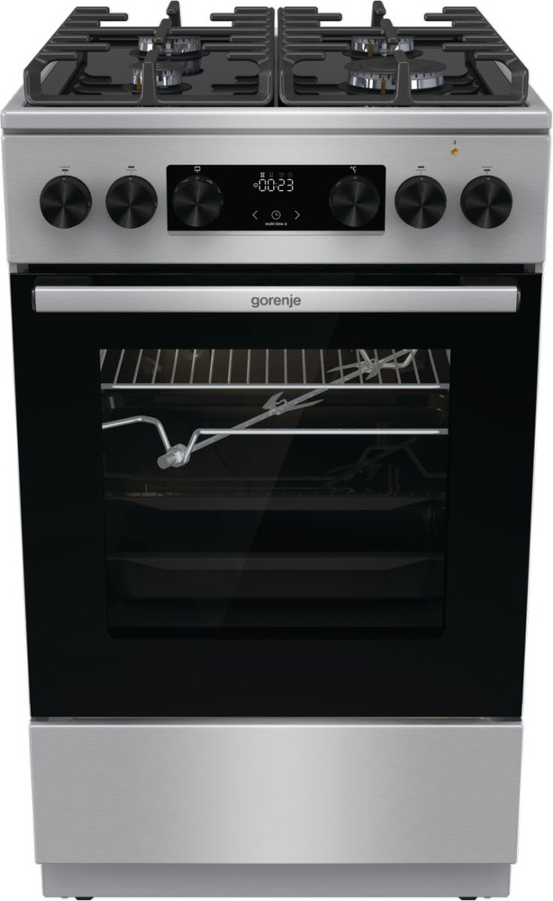 Комбинированная плита Gorenje GK5C65XV, стеклокерамика, 4 конфорки, 3,3 ...