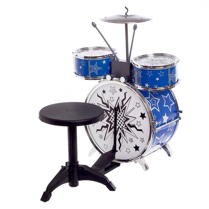 Барабанная установка \"Крутой барабанщик\", со стульчиком - купить с ...