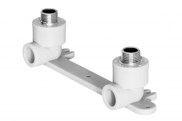 Колено двойное настенное 90 комб. нар/рез 20х1/2" Heisskraft 3402020 ...