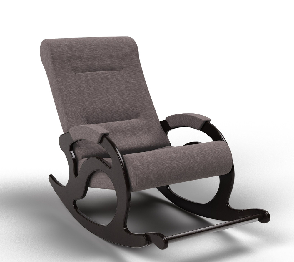 KEMPINGROUP Кресло-качалка Тироль, ткань/Какао, 64х132х90 см #1