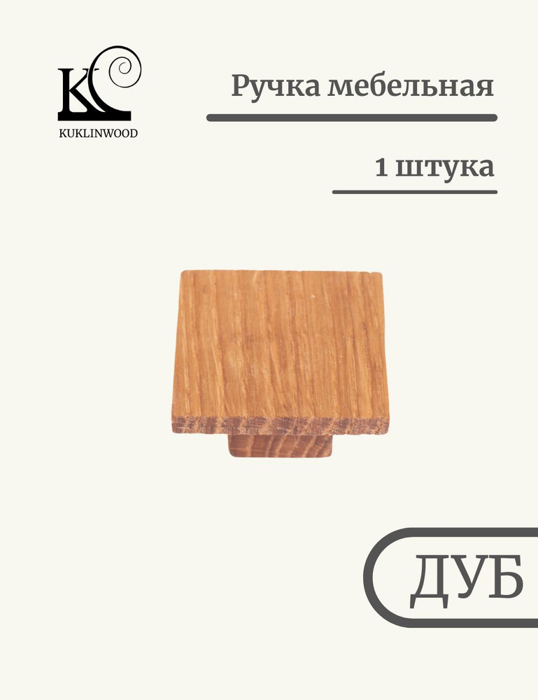 Ручка кнопка квадратная для мебели