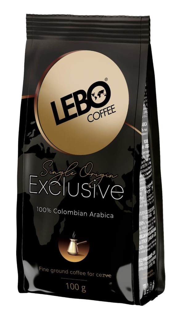 Кофе LEBO Exclusive, молотый для турки 3шт по 100г #1