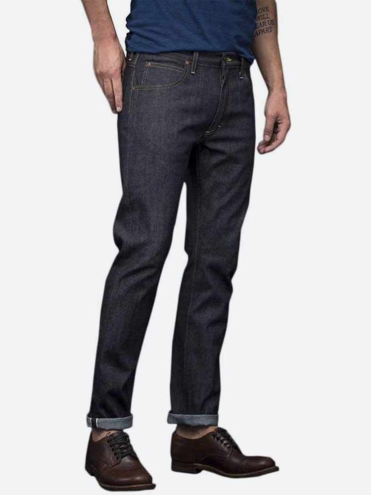 Lee 101 Rider Slim Fit Recycled Cotton 15oz Selvedge Mens Jeans - Dry