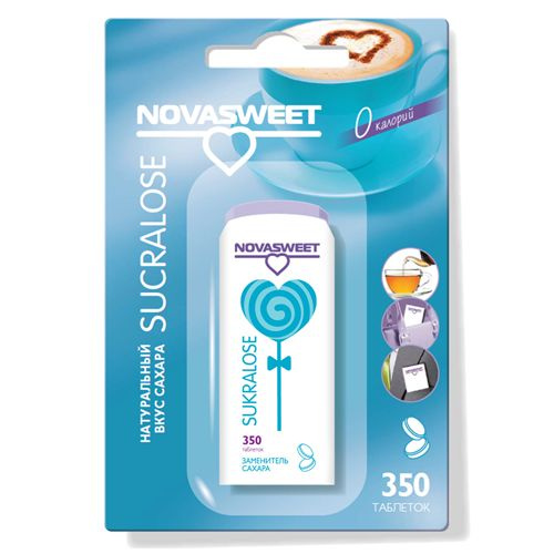 Novasweet Заменитель сахара "Сукралоза", 350 таблеток в упаковке  #1