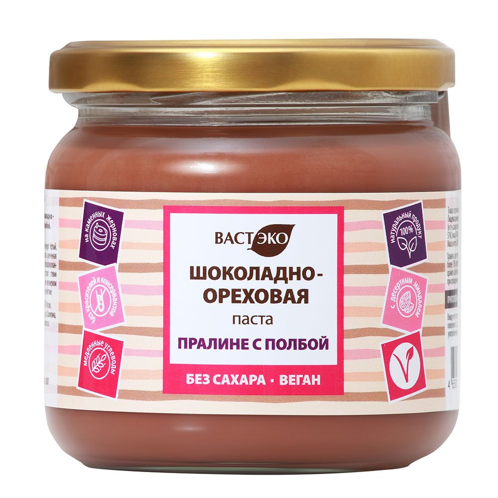 Паста шоколадно-ореховая "Пралине с полбой" Вастэко 380 г - купить с ...