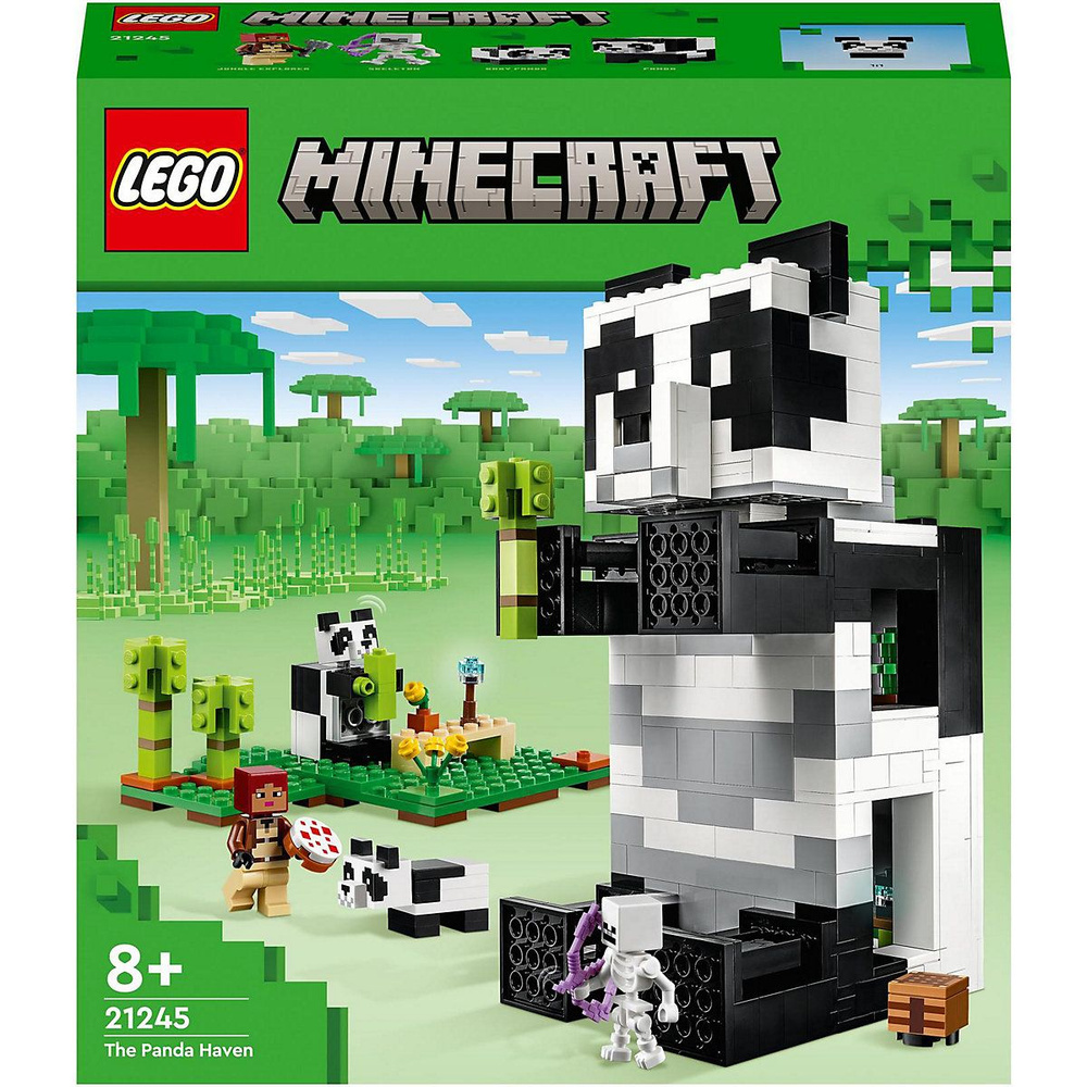 Lego Minecraft 21245 Дом Панды, Оригинал - купить с доставкой по выгодным  ценам в интернет-магазине OZON (864401244)