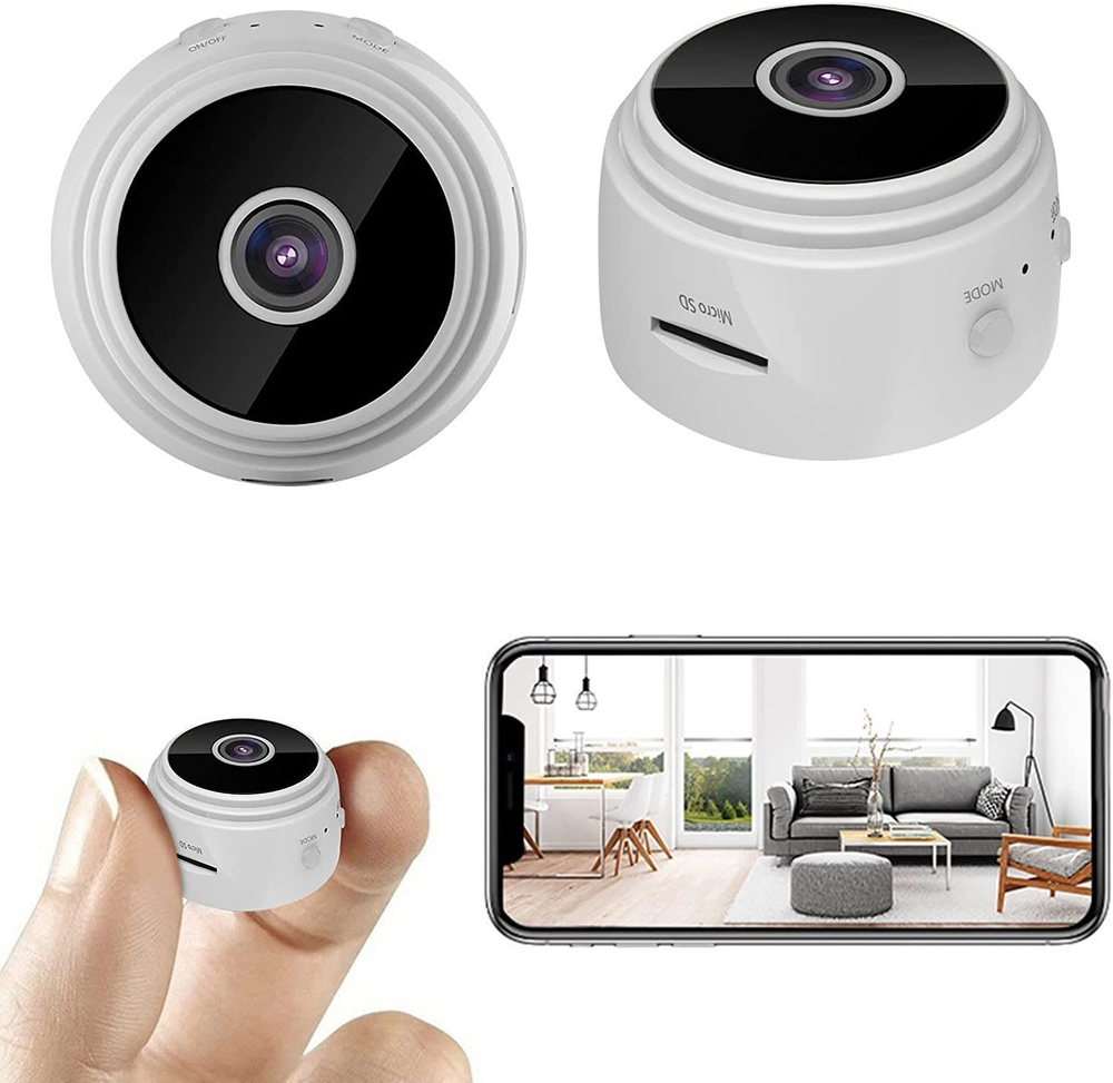 Камера видеонаблюдения Ask Gecko Домашняя камера видеонаблюдения. IP-камера.  Беспроводная WiFi HD мини-камера/ 1920×1080 Full HD - купить по низким  ценам в интернет-магазине OZON (836427503)