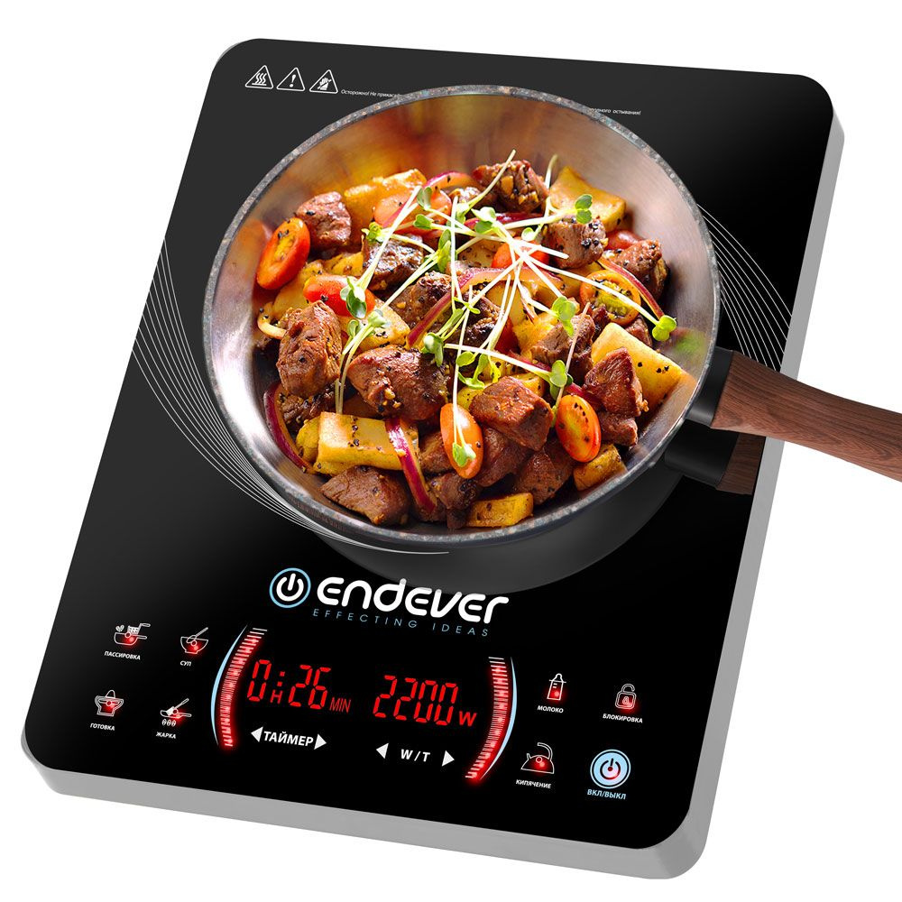 Индукционная плитка настольная ENDEVER IP-59 / 2200 Вт / до 25 кг / до ...
