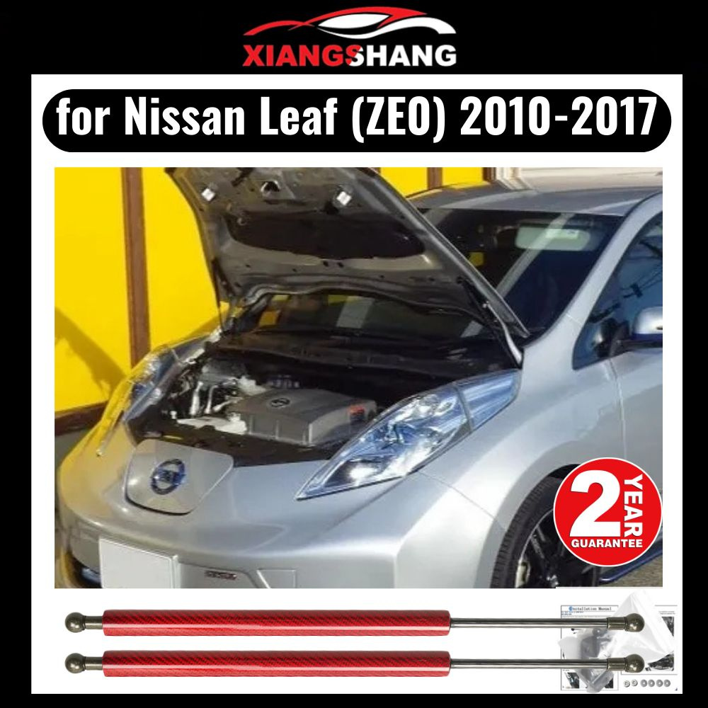 Газовые упоры капота для Nissan Leaf (ZE0) 2010-2017 Амортизаторы Ниссан  Лиф (2 шт) - XIANGSHANG арт. XIANGSHANG-MY0045 (Нормальный черный) - купить  по выгодной цене в интернет-магазине OZON (879081717)