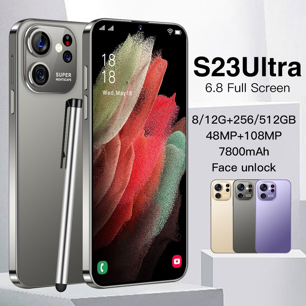 Смартфон русский смартфоны S23 Ultra 4G,6.8-дюймовый - купить по выгодной  цене в интернет-магазине OZON (1108475133)