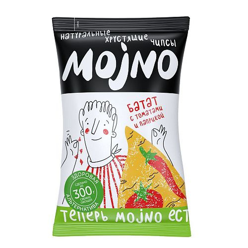 MOjNO, Чипсы из батата, с томатом и паприкой, 75 грамм - купить с ...