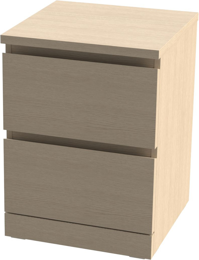 Тумба прикроватная ГУД ЛАКК Комод Варма 2 ящика_бежевый, 40x40.3x54.8 ...