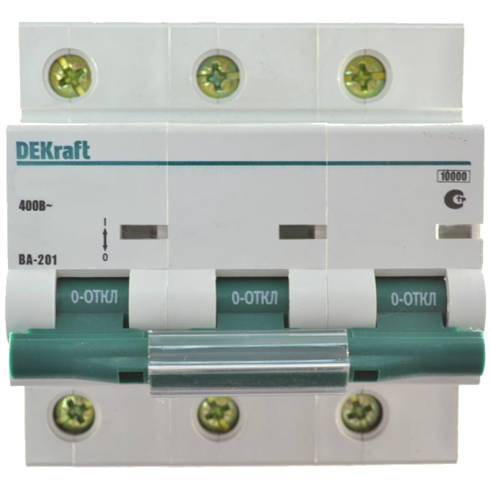 Купить DEKraft Выключатель авт. мод. 3п C 80А ВА-201 10кА 13008DEK ...