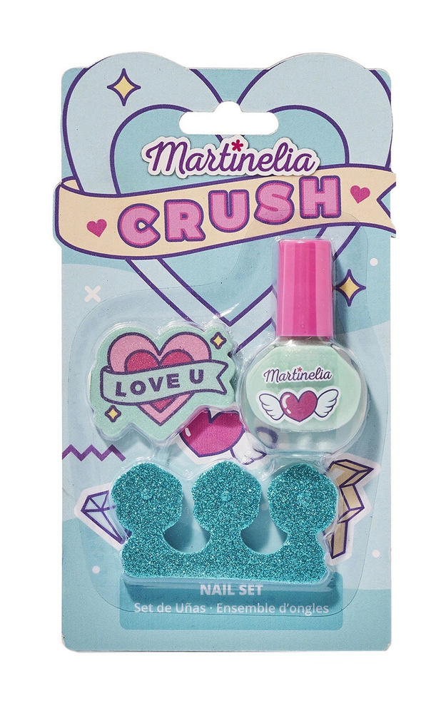 Набор детской косметики для ногтей / Martinelia Crush Nail Set Blue #1