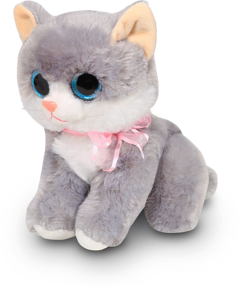 Мягкая игрушка Кошка Ириска бело-серая 27 см 0799-57-1 ТМ Коробейники ...