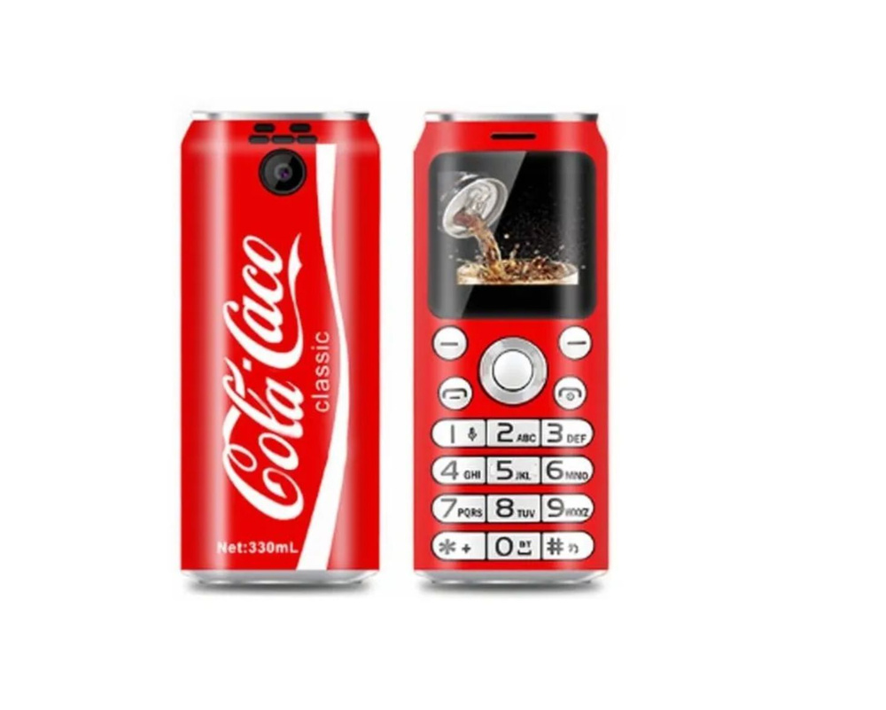 Мобильный телефон Мини телефон K8 Coca-Cola_2002001, красный - купить по  выгодной цене в интернет-магазине OZON (892780731)