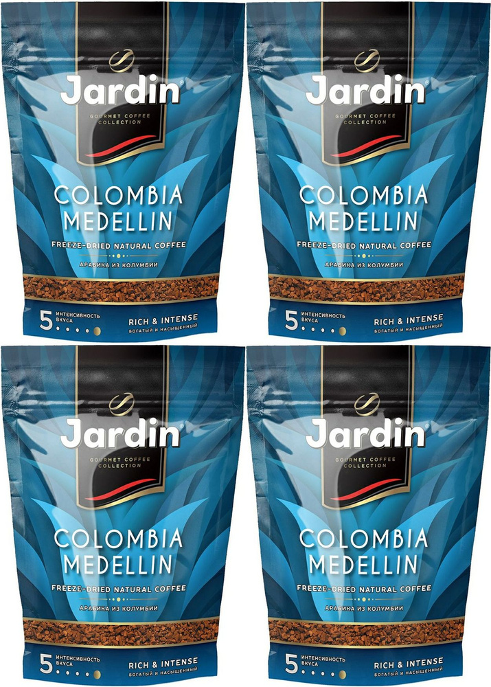 Кофе Jardin Colombia Medellin растворимый, комплект: 4 упаковки по 150 г  #1