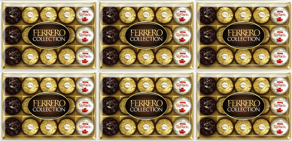 Конфеты шоколадные Ferrero Collection 172,2 г, комплект: 6 упаковок по 172.2 г  #1