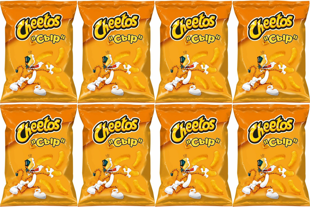 Кукурузные палочки Cheetos Сыр, комплект: 8 упаковок по 85 г #1