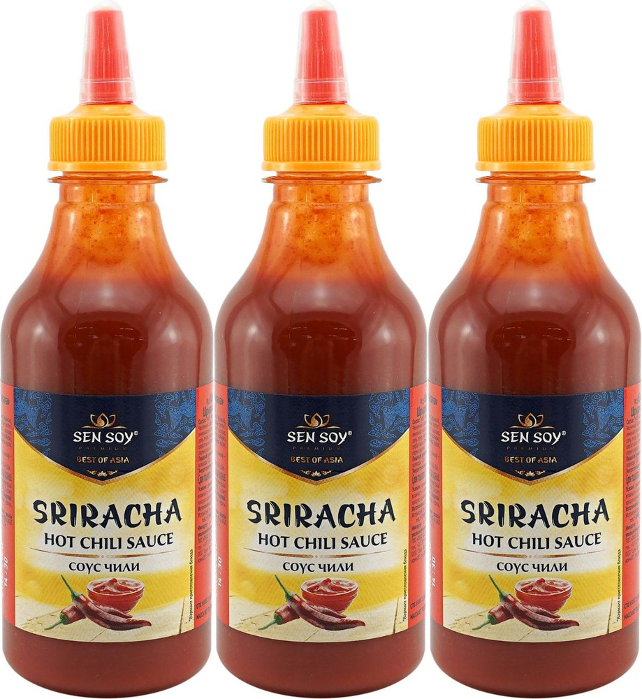 Соус Sen Soy Sriracha Chili Sauce, комплект: 3 упаковки по 310 г