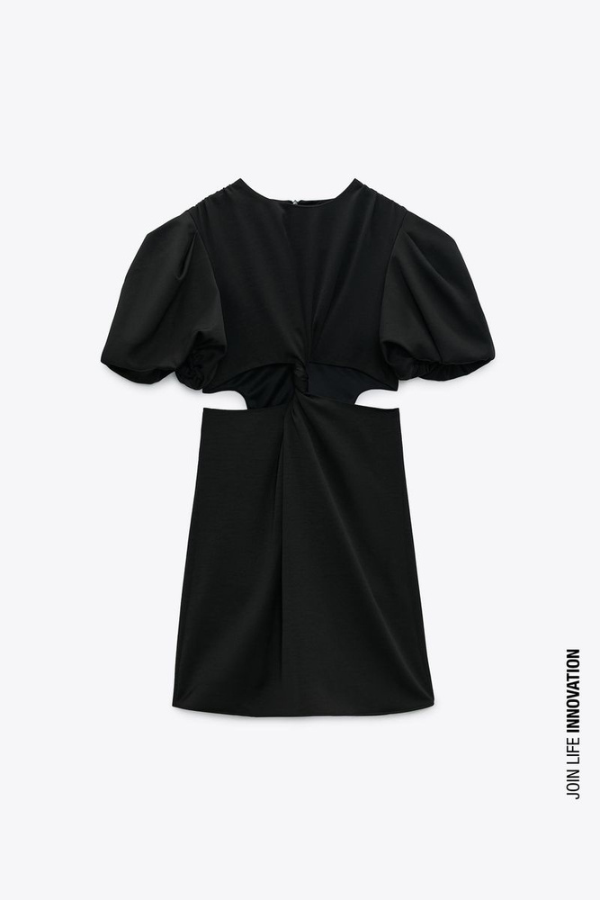 Платье Zara, цвет: черный. 2132301_800. Размер XS (40/42), Женский, На ...