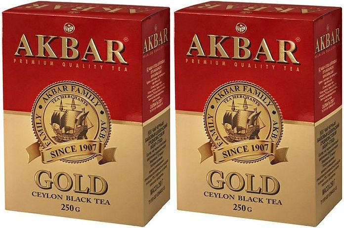 Чай черный Akbar Gold листовой, комплект: 2 упаковки по 250 г #1