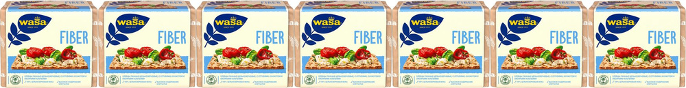 Хлебцы ржаные Wasa Fiber цельнозерновые с пшеничными отрубями кунжутом и овсяными хлопьями, комплект: #1