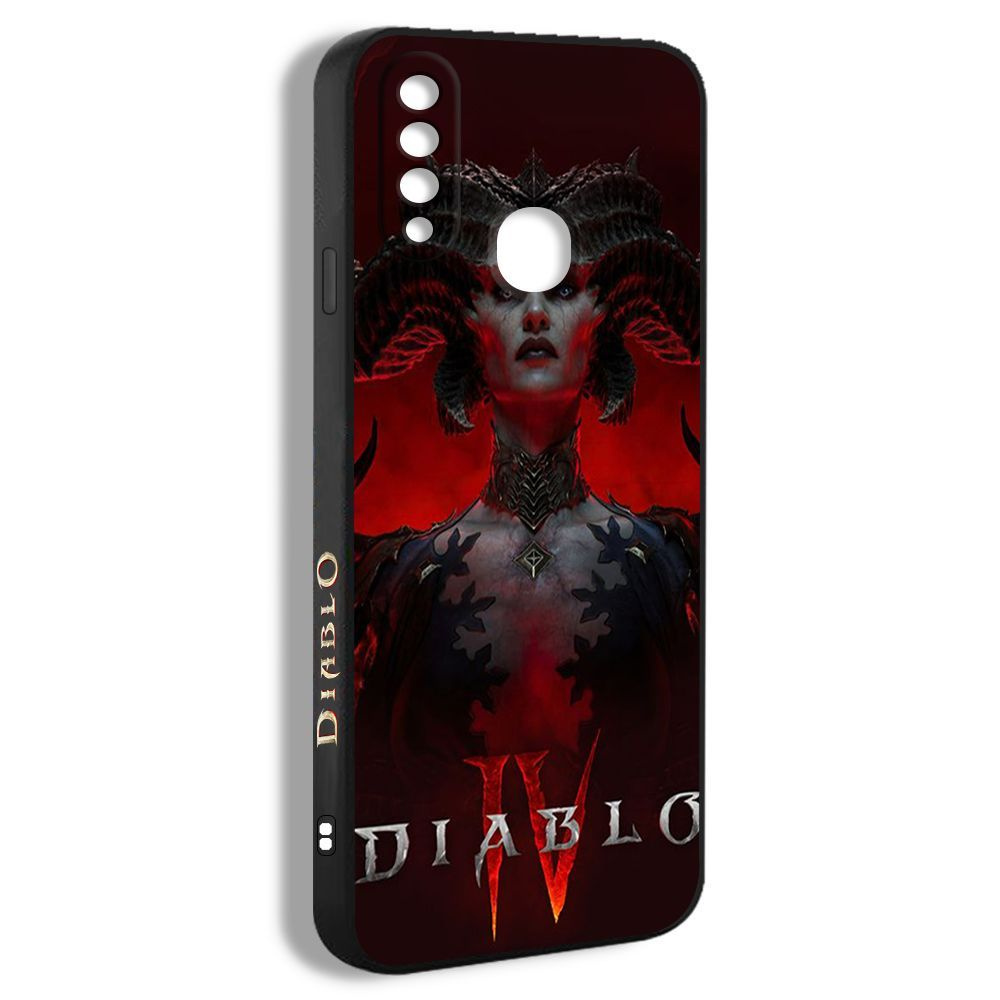 чехол для смартфона Подходит для Samsung Galaxy A20S Diablo 4 игровой постер  черный красный рисунок EEA43 - купить с доставкой по выгодным ценам в  интернет-магазине OZON (873246787)