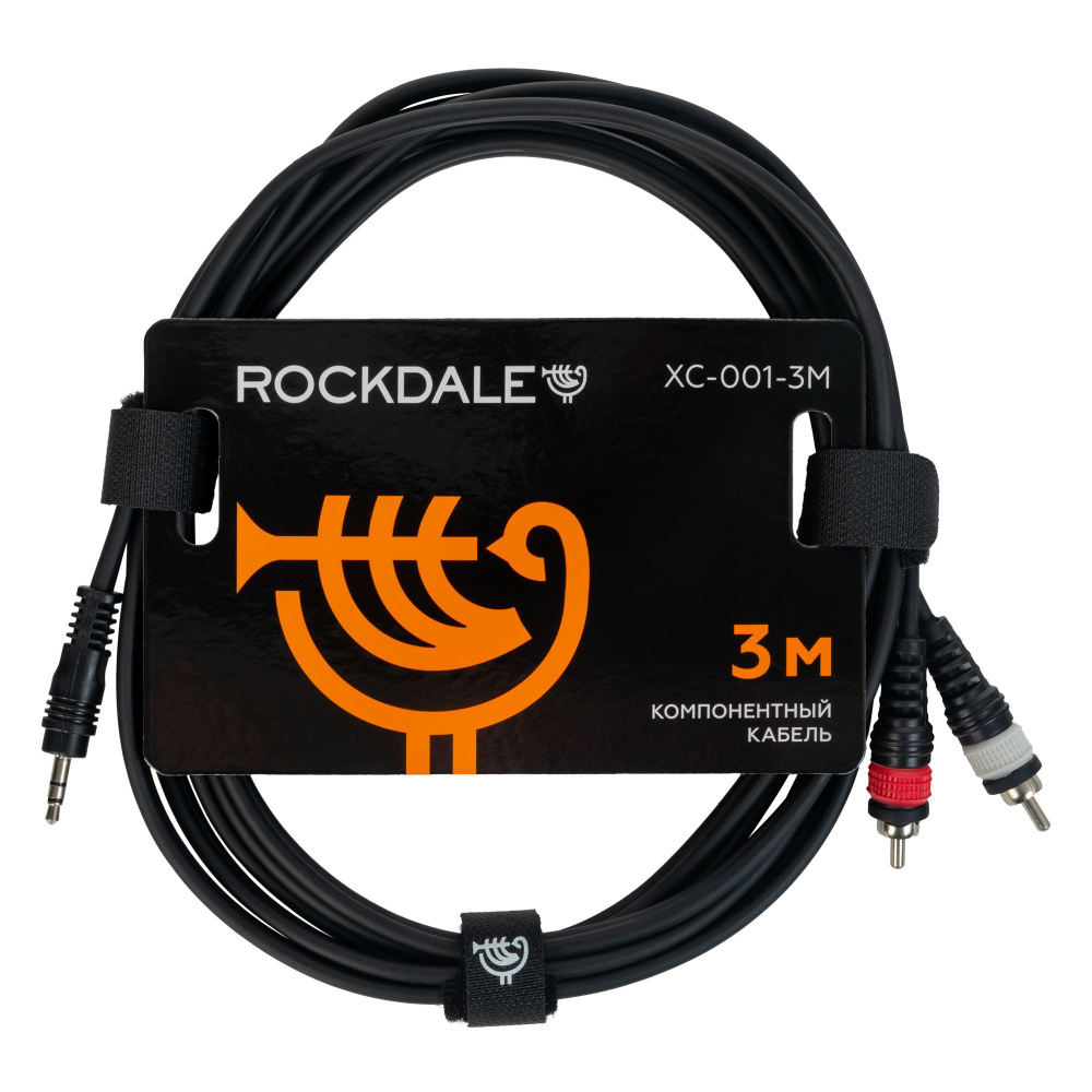 Кабель stereo mini jack male - 2 RCA ROCKDALE XC-001-3M (3м) #1