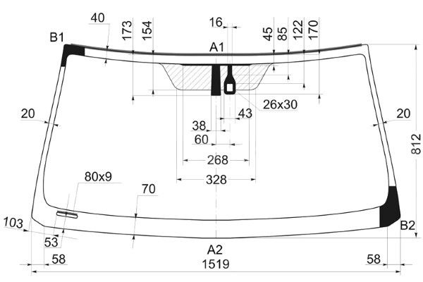 Лобовое стекло для TOYOTA LANDCRUISER 150 PRADO 2009 - купить с ...